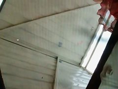 Beach change cabin girl got trimmed cunt and tits spied