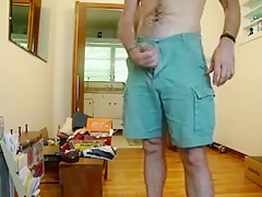 Beating Off hard in mirror for a while, good closeups of me