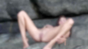 Beautiful Mila K posing naked outdoor