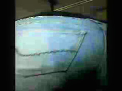 Beautiful buttocks on the bus