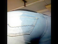Beautiful buttocks on the bus