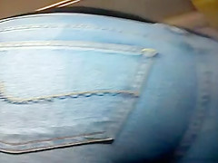 Beautiful buttocks on the bus