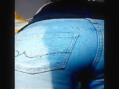 Beautiful buttocks on the bus