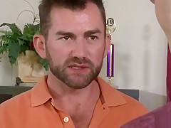 Benn Height sucks his mentor's thick cock