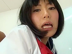 Best Japanese slut Uta Kohaku in Exotic Stockings, Creampie JAV scene