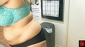 Big Boobs Bhabhi In The Kitchen Wearing Panty And Bra