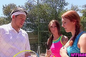 Big Bust Tennis Young Babe Pounded In Front Of Her B With Kendra Cole