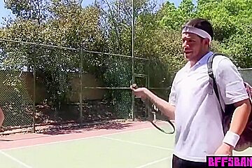 Big Bust Tennis Young Babe Pounded In Front Of Her B With Kendra Cole