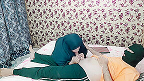 Big Naturals - Muslim Hijab Girl Caught My Dick Jerking Off