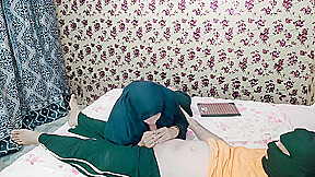 Big Naturals - Muslim Hijab Girl Caught My Dick Jerking Off