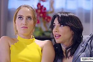 Big T, Ariel Demure And Cadence Lux In Busty Tgirl Make Bff Squirt