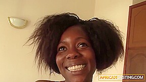 Big Tits African Babes Gagging On White Dick Compilation