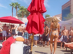 Big Tits Brunette Blue Bikini