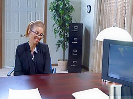 Big Tits and Glasses at Work
