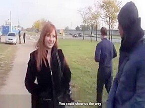 Big Titty Redhead bj in a park