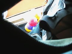 Big ass upskirt amateur brunette slut