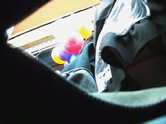 Big ass upskirt amateur brunette slut