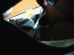 Big ass upskirt amateur brunette slut