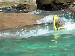 Big boobed snorkel - BeachJerk