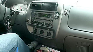 Big tit amateur slut gets naked in a car