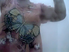Big tits chubby woman caught by