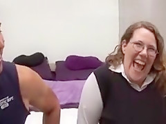 Big tittied plump woman is performing really great fellatio