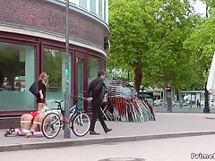 Big-breasted Blond Hair Ladies Pissing On The Street - Layla Pryce, Manuel Ferrara And Manu Magnum