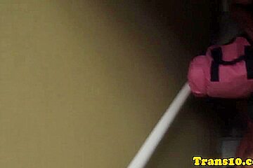 Bikini brazilian tranny sensual posing bts