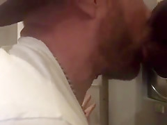 Black Dick with Big Full Balls Nuts at Philadelphia Glory Hole