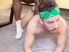 Black Dude Cums Twice In Twink Asshole