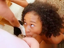 Black Whore Fucked And Taking Facials At Gangbang Party