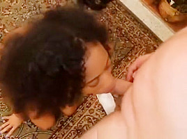 Black Whore Fucked And Taking Facials At Gangbang Party