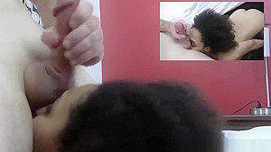 Black babe rides dick pov