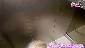Blond German Bbw Get Facial Public Cumshot