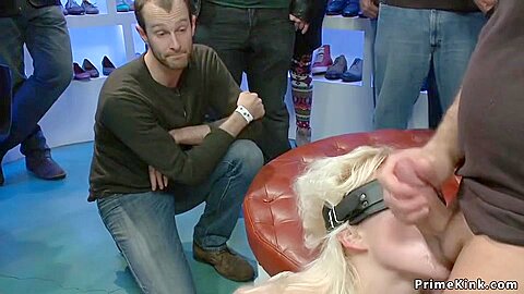 Blond Hair Girl Is Fingered And Pounded In Public - John Strong And Princess Donna