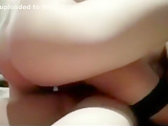 Blond takes on 3 cocks