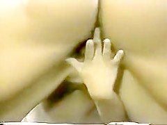 Blonde Asian fucked from behind in park