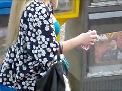 Blonde Bouncy Boobs