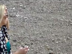 Blonde Bouncy Boobs