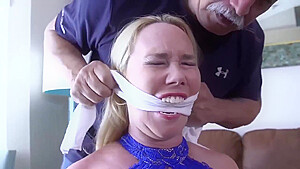Blonde Girl Roped