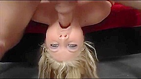 Blonde Haley Bang Gets Her Throat Mashed