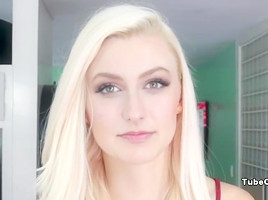 Blonde Sexy teen 18+ Alexa gets her pussy filled with creampie