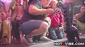 Blonde Spaniard Fingers In Public