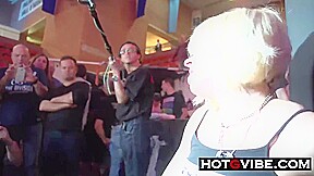 Blonde Spaniard Fingers In Public
