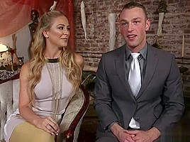 Blonde Strapon Fucks Slave