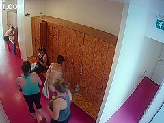 Blonde Striptease In Public Mall