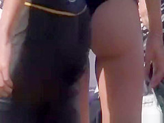 Blonde chick with great ass