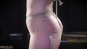 Blonde endures BDSM and bondage sex tied up and fucked
