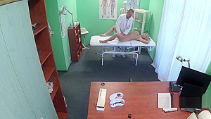 Blonde fucks doctor in hospital