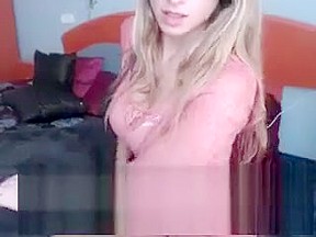 Blonde teen 18+ masturbate with passion